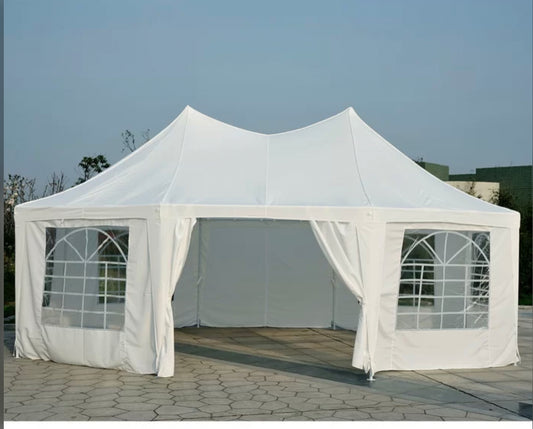 White Steel Party Tent White Tent Rental (Flat Rate)